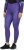 Ulla Popken Neon Zebra Print Performance Leggings Purple - Jeansy & Spodnie w Dużych Rozmiarach – Plus Size - 