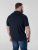 D555 Barret Interlock Jacquard Collar & Cuffs Polo Navy - Koszulki polo - Koszulki Polo 2XL-8XL