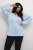 Kaffe Curve Lini Knit Sweter Celestial Blue - Bluzy & bluzy z kapturem - 