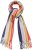 Ulla Popken Ombre Rainbow Stripe Scarf Night Blue - Akcesoria - 