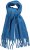 Ulla Popken Trendy Boucle Yarn Fringe Knit Scarf Teal Blue - Akcesoria - 