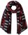Ulla Popken Be Happy Statement Print Scarf Navy - Akcesoria - 