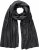 Ulla Popken Virgin Wool Cashmere Mix Scarf Black - Akcesoria - 