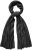 Ulla Popken Virgin Wool Cashmere Mix Scarf Black - Akcesoria - 