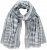Ulla Popken Striped Statement Scarf Grey - Akcesoria - 