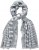Ulla Popken Striped Statement Scarf Grey - Akcesoria - 