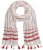 Ulla Popken Dot Print Tassel Accent Scarf Red - Akcesoria - 