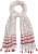 Ulla Popken Dot Print Tassel Accent Scarf Red - Akcesoria - 