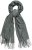 Ulla Popken Fringed Scarf Graphite Grey - Akcesoria - 