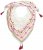 Ulla Popken Tassel Embroidery Scarf Snow White - Akcesoria - 