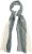 Ulla Popken Two Tone Scarf Grey - Akcesoria - 