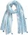 Ulla Popken Greek Stripe Tasseled Scarf Blue - Akcesoria - 