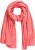 Ulla Popken Muslin Scarf Dark Coral - Akcesoria - 