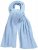 Ulla Popken Ribbed Knit Scarf Blue - Akcesoria - 