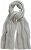 Ulla Popken Garter Stitch Knit Scarf Light Grey Melange - Akcesoria - 