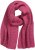Ulla Popken Garter Stitch Knit Scarf Pink - Akcesoria - 