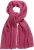 Ulla Popken Garter Stitch Knit Scarf Pink - Akcesoria - 