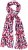Ulla Popken Geometric Print Scarf Dark Red - Akcesoria - 