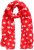 Ulla Popken Polka Dot Scarf Neon Red - Akcesoria - 