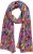 Ulla Popken Pepper Print Scarf Coral - Akcesoria - 
