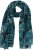 Ulla Popken Leaf Dot Scarf Navy - Akcesoria - 