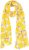 Ulla Popken Lemon Print Scarf Sun Yellow - Akcesoria - 