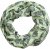 Ulla Popken Leaf Print Infinity Scarf Pistachio - Akcesoria - 