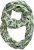 Ulla Popken Leaf Print Infinity Scarf Pistachio - Akcesoria - 