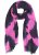 Ulla Popken Two Tone Fringed Hem Scarf Bold Pink - Akcesoria - 
