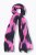 Ulla Popken Two Tone Fringed Hem Scarf Bold Pink - Akcesoria - 