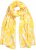 Ulla Popken Circle Print Scarf Yellow - Akcesoria - 