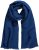 Ulla Popken Pleated Lightweight Scarf Dark Blue - Akcesoria - 