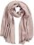 Ulla Popken Fringed Hem Knit Scarf Mocha Brown - Akcesoria - 