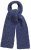 Ulla Popken Marled Mix Yarn Wool Blend Scarf Deep Aqua - Akcesoria - 