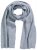 Ulla Popken Ribbed Knit Scarf Light Grey Melange - Akcesoria - 