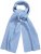 Ulla Popken Ribbed Knit Scarf Blue - Akcesoria - 