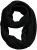 Ulla Popken Knit Infinity Scarf Black - Akcesoria - 