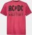 JP1880 AC/DC World Tour Graphic Comfort Fit Band T-Shirt Dark Red - Koszulki - T-shirty meskie Duże Rozmiary - 2XL-14XL