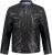 JP1880 Biker Style Leather Jacket Black - Kurtki Męskie Duże Rozmiary - Kurtki Duże rozmiary 2XL-8XL