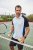 JP1880 FLEXNAMIC® QuickDry Tennis Polo Black-White-Blue - Odzież sportowa - Odzież sportowa 2XL-10XL