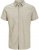 Jack & Jones Breeze Linen Blend Short Sleeve Shirt Beige - Koszule - Koszule 2XL-10XL