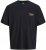 Jack & Jones Botaniq Crew Neck T-Shirt Black - Koszulki - T-shirty meskie Duże Rozmiary - 2XL-14XL