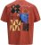 Jack & Jones Fold Crew Neck T-Shirt Red - Koszulki - T-shirty meskie Duże Rozmiary - 2XL-14XL