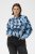 Kaffe Curve Sasja Koszula z długim rękawem Blue Snake Flower - Bluzki & koszule - 
