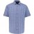 JP1880 Short Sleeve Check Print Traditional Shirt Blue - Koszule - Koszule 2XL-10XL