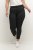 Kaffe Curve Leana Spodnie Chino 7/8 Głęboka Czerń - Jeansy & Spodnie w Dużych Rozmiarach – Plus Size - 