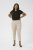 Kaffe Curve Leana Spodnie Chino 7/8 Piórkowy Szary - Jeansy & Spodnie w Dużych Rozmiarach – Plus Size - 
