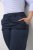 Kaffe Curve Leana Spodnie Chino 7/8 Północny Granat - Jeansy & Spodnie w Dużych Rozmiarach – Plus Size - 