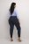 Kaffe Curve Leana Spodnie Chino 7/8 Północny Granat - Jeansy & Spodnie w Dużych Rozmiarach – Plus Size - 