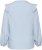 Kaffe Curve Lenia Flounce Shirt Powder Blue Stripe - Koszule - 